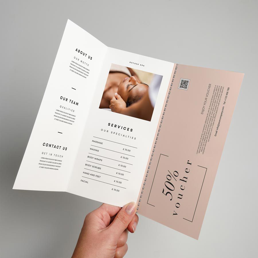 Perforated C-Fold Leaflet