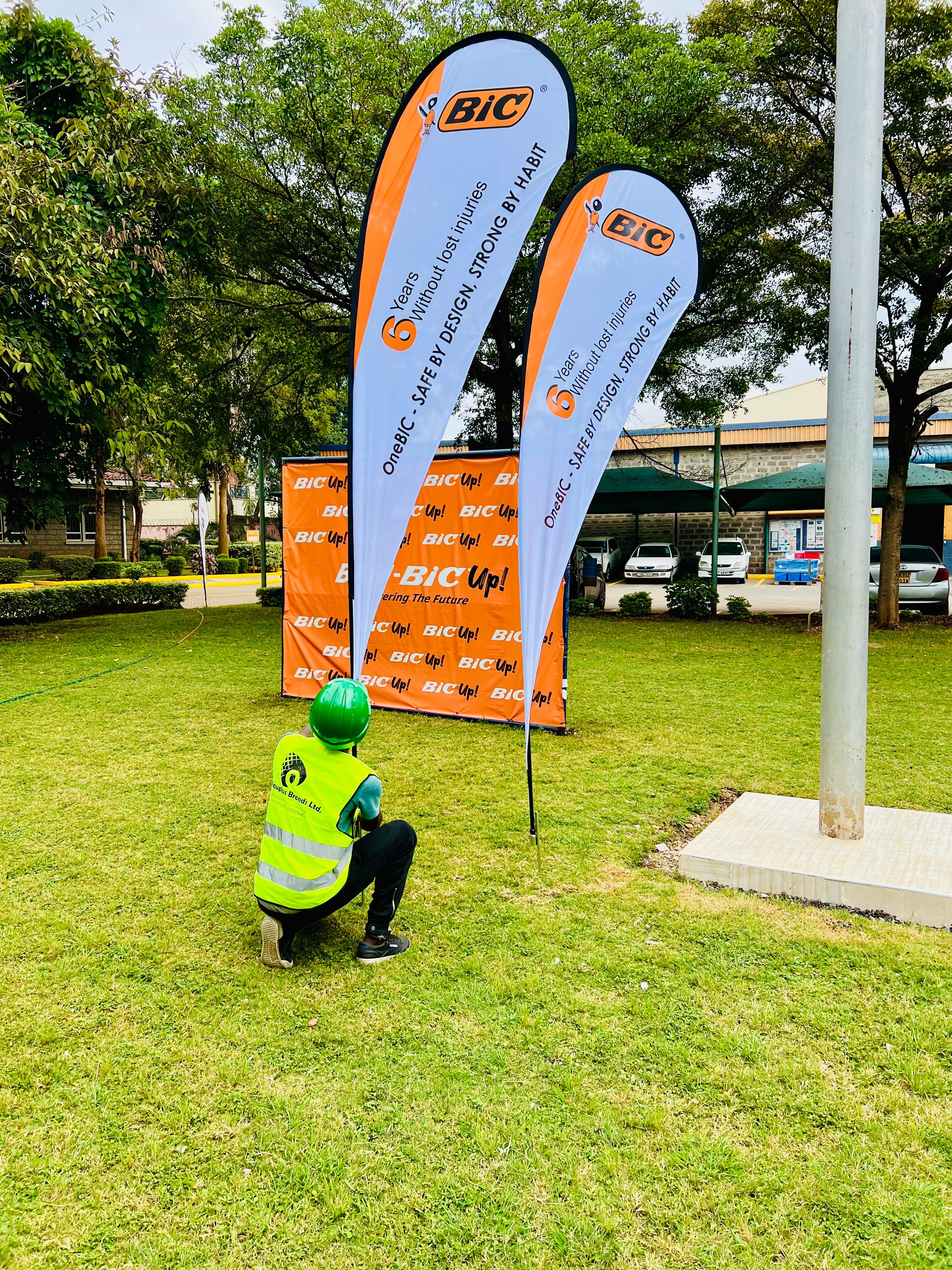 Professional Oquplus Brands outdoor signage solution in Nairobi, Kenya.